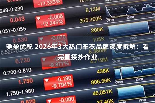 驰盈优配 2026年3大热门车衣品牌深度拆解：看完直接抄作业